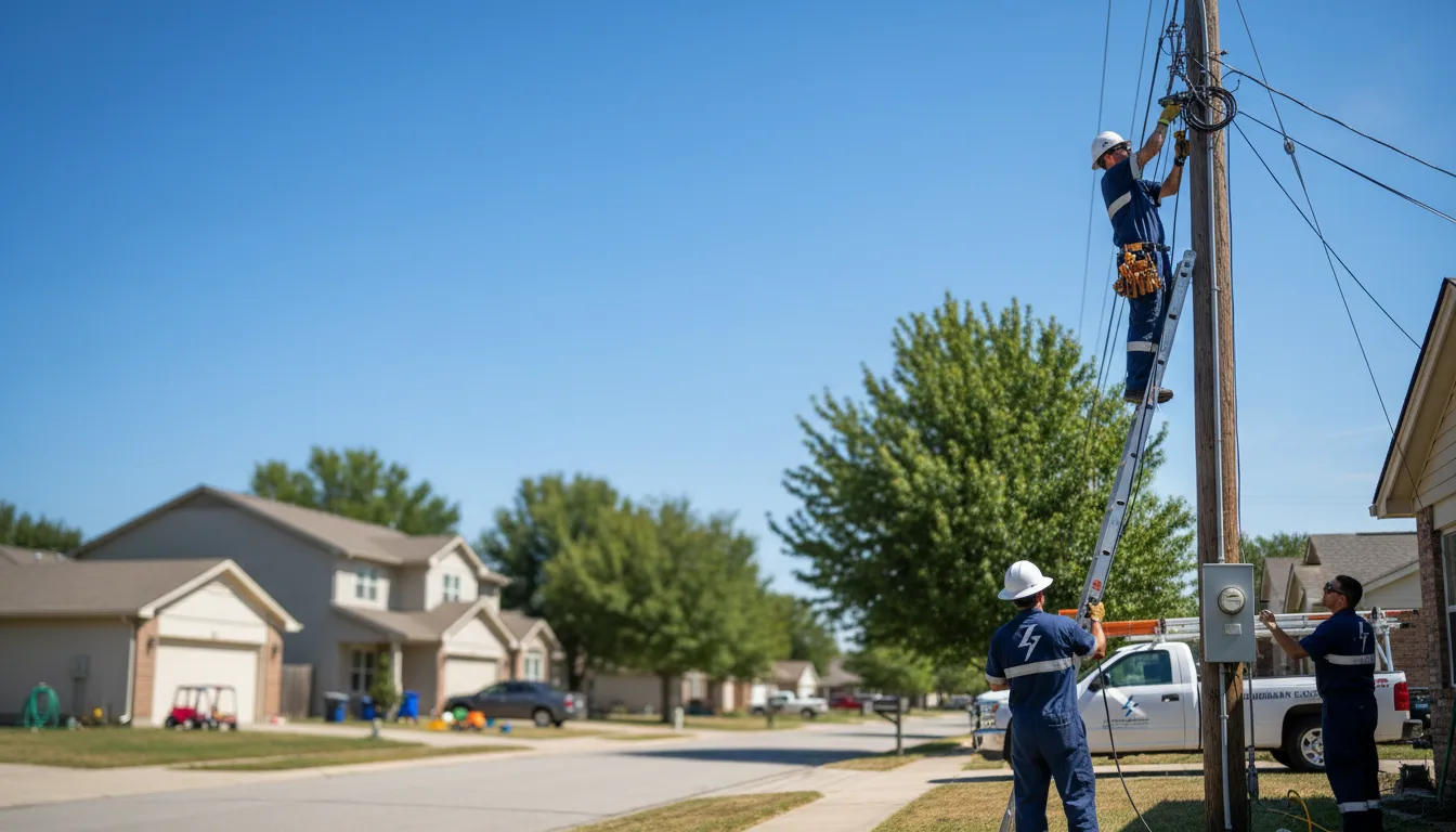 Residential electrician providing installation services in Axtell, TX